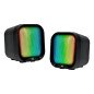 Bocinas Vorago Start The Game 3.5 MM RGB Por USB Para PC 2*2 Watts