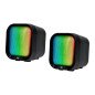Bocinas Vorago Start The Game 3.5 MM RGB Por USB Para PC 2*2 Watts