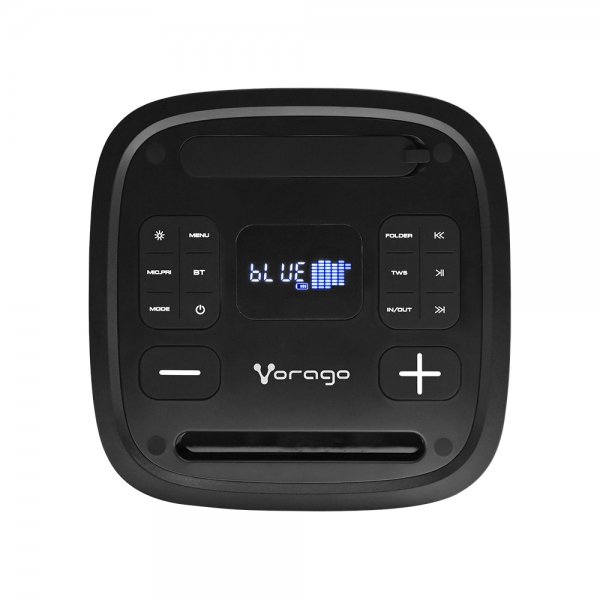 Bafle Vorago 2x6.5"+2x2.5" 40 W RMS BT Tweeeter 3600 mAh Circle Led TWS