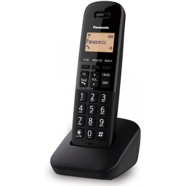 Panasonic Teléfono Inalámbrico P.LCD 1.4 Moderno Negro (KX-TGB310MEB)