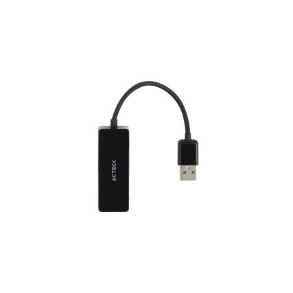 Adaptador Acteck AE420 Shift Plus USB-A a RJ45 M-H Negro