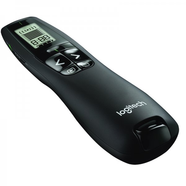 Presentador Laser Logitech R800 Pantalla LCD USB 30M Black (910-001350)