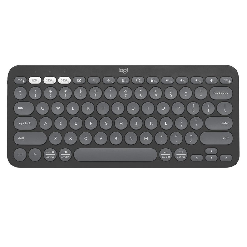 Teclado Logitech Pebble Keys 2 K380s BT Multid. Graphite