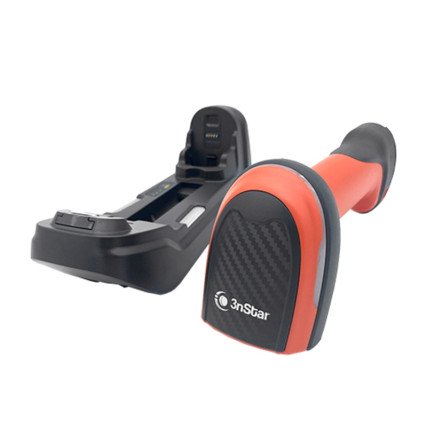 Lector de Codigos de Barras 3NSTAR 1D/2D LED Inalambrico BT O Radio Base 60 Fotogramas X Seg IP67