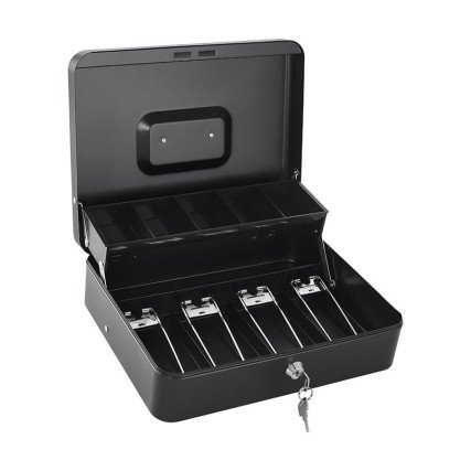 Cajon de Dinero Qian Con Bandeja Removible de Dos Niveles QOC-143LK