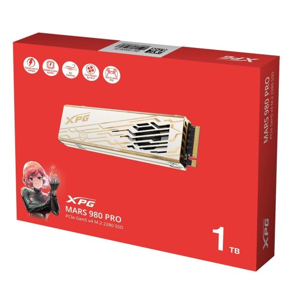 Unidad SSD M.2 XPG Mars 980 Pro PCIE Gen 5X4 1TB (SMAR-980P-1TCI)