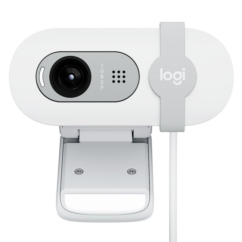 Cámara Web Logitech Brio 100 Full HD 1080p USB-A Off White (960-001615)