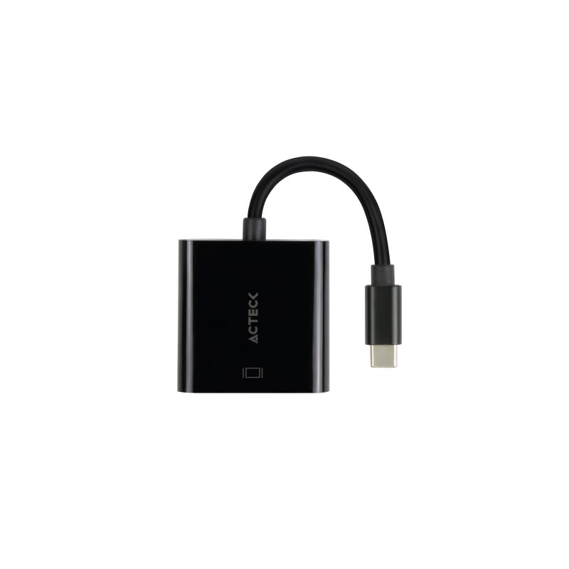 Adaptador Acteck AV415 Shift Plus USB-C A VGA M-H Negro AC-934725