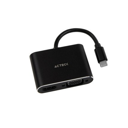Adaptador Acteck AV420 Shift Plus USB C A HDMI+VGA M-H AC-934657