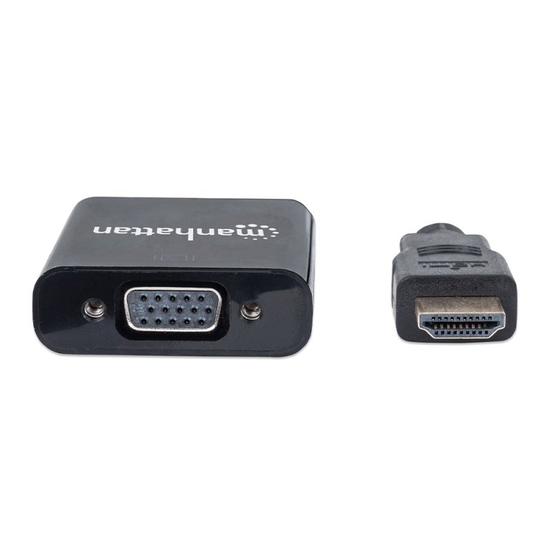 Convertidor Manhattan Video HDMI A SVGA, Negro 151436