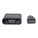 Convertidor Manhattan Video HDMI A SVGA, Negro 151436