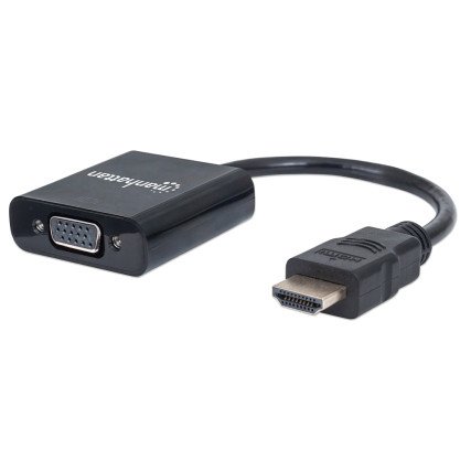 Convertidor Manhattan Video HDMI A SVGA, Negro 151436
