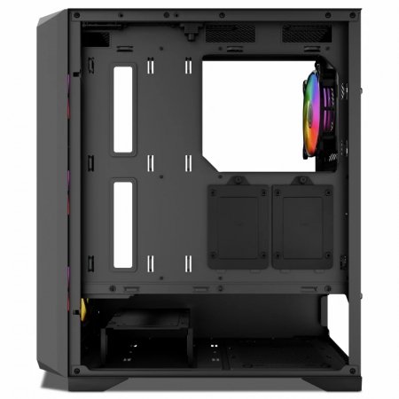 Gabinete Gamer Yeyian Vault ARGB MID-TOWER ATX/M-ATX, Negro