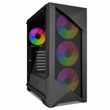 Gabinete Gamer Yeyian Edge Mid Tower ARGB ATM, M-ATX (YCM-APEDG-G1)-APVAU-G1)