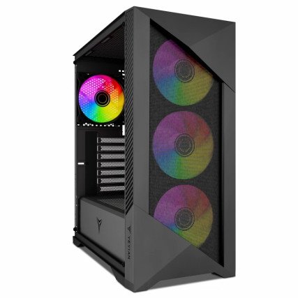 Gabinete Gamer Yeyian Edge Mid Tower ARGB ATM, M-ATX (YCM-APEDG-G1)-APVAU-G1)