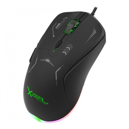 Mouse Gamer XZEAL XST-401 7200 DPI RGB USB Negro (XSAMGA2B)