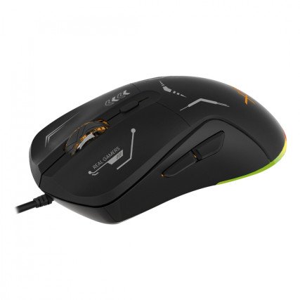 Mouse Gamer XZEAL XST-401 7200 DPI RGB USB Negro (XSAMGA2B)