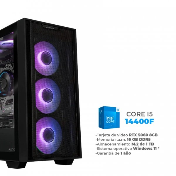 Zen - Core i5 14400F, RTX 5060 8GB, 16GB RAM DDR5, 1TB M.2 NVME