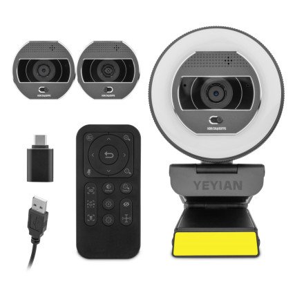 Cámara Yeyian Flexcam Streaming Autofocus Con Microfono 2K YPW-QHDAF-M1