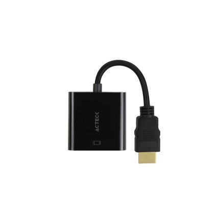 Adaptador Acteck AV400 Shift Plus HDMI A VGA M-H Negro