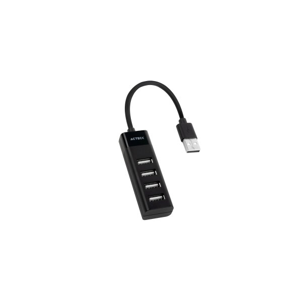 Adaptador HUB Acteck DH420 4 EN 1 USB-A Negro AC-934671