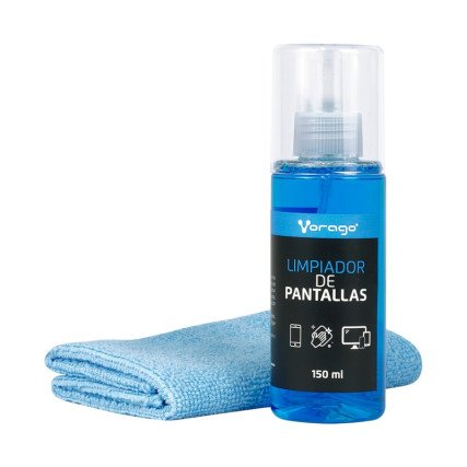 Limpiador de Pantallas Vorago 150ml con Franela Microfibra