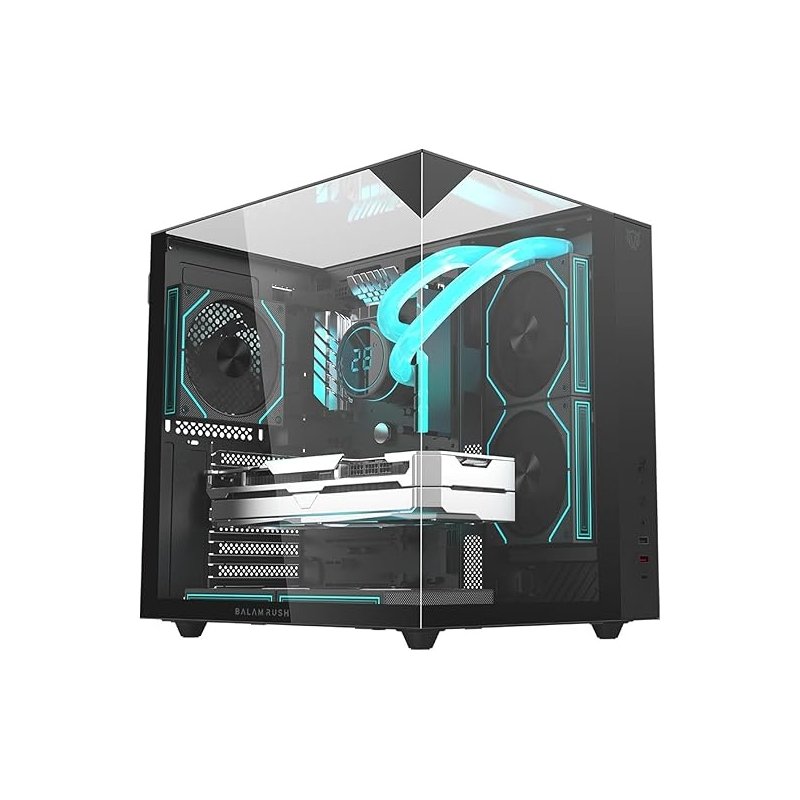 Gabinete Gamer Media Torre Tank Majestic 7600 /MAX MB ATX /Legend Negro