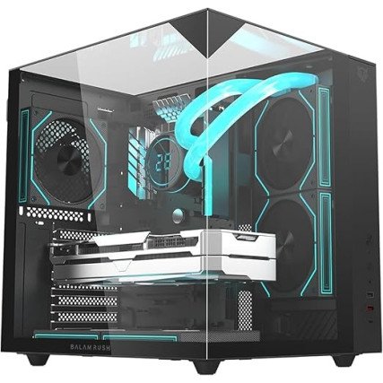 Gabinete Gamer Media Torre Tank Majestic 7600 /MAX MB ATX /Legend Negro