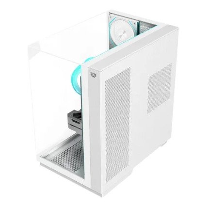 Gabinete Gamer Media Torre Tank Majestic 7600/MAX MB ATX Legend Blanco