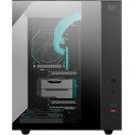 Gabinete Balam Rush Gamer Majestic 6600 Media Torre "Sin fuente" Negro