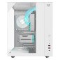 Gabinete Balam Rush Gamer Majestic 6600 Media Torre "Sin Fuente" Blanco