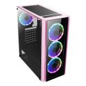 Gabinete Xzeal XZ110 con Ventana RGB, Tower, ATX/Micro ATX/Mini-ATX, USB 3.0/2.0, Rosa