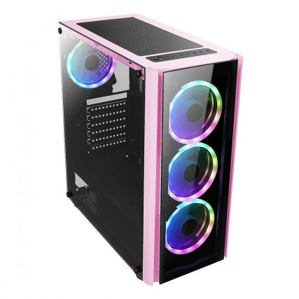Gabinete Xzeal XZ110 con Ventana RGB, Tower, ATX/Micro ATX/Mini-ATX, USB 3.0/2.0