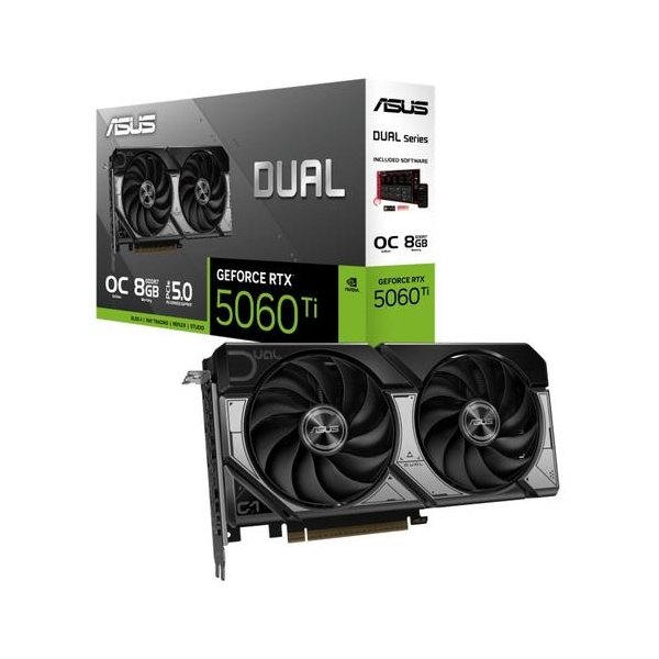 Tarjeta de Video Asus Dual-RTX5060TI-O8G 8GB GDDR7/1HMDI/3DP/PCI 5.0