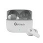Audífonos Earbud Getttech Bluetooth White/Gray GUE-T8PBL-WG