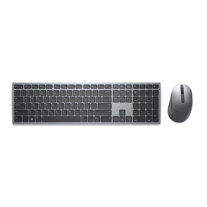 Kit Teclado y Mouse Dell Multimedia Inalámbrico Español, Gris Titanio