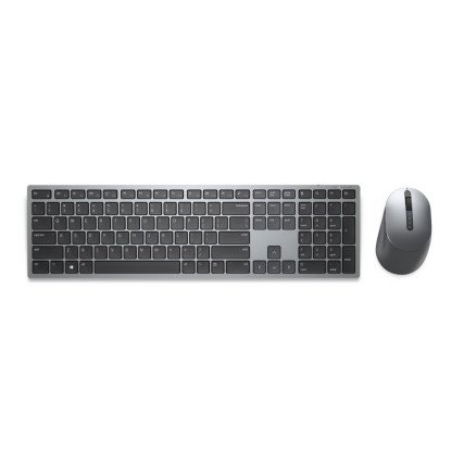 Kit Teclado y Mouse Dell Multimedia Inalámbrico Español, Gris Titanio