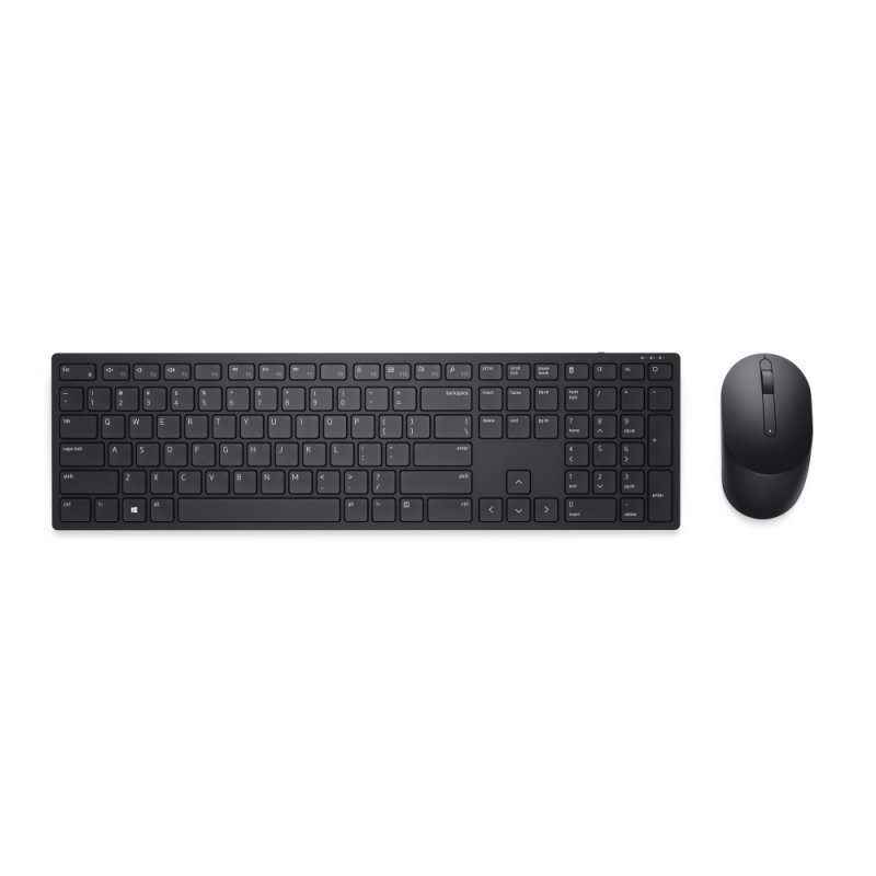 Kit Teclado y Mouse Inalámbrico Dell KM5221, Español, Negro 580-AJIU