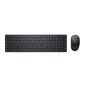 Kit Teclado y Mouse Inalámbrico Dell KM5221, Español, Negro 580-AJIU