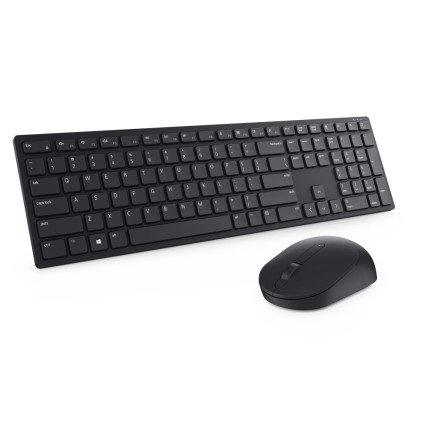 Kit Teclado y Mouse Inalámbrico Dell KM5221, Español, Negro 580-AJIU