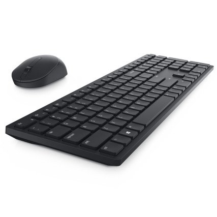Kit Teclado y Mouse Inalámbrico Dell KM5221, Español, Negro 580-AJIU