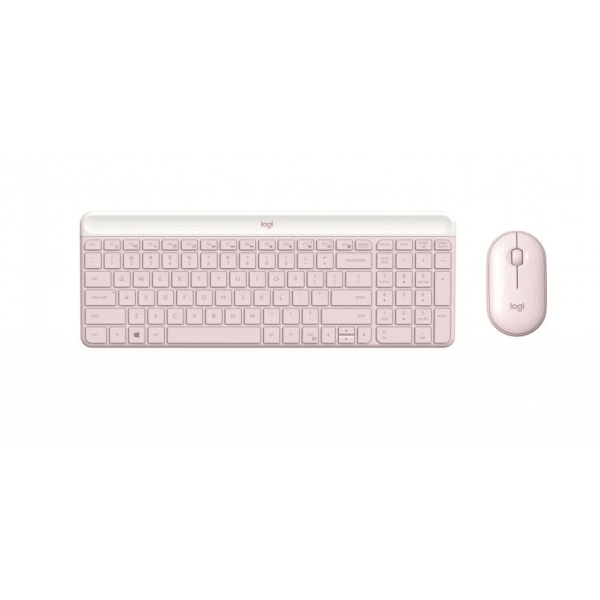 Kit Logitech MK470 Slim Teclado/Mouse USB Plug&Play Rose (920-011312)