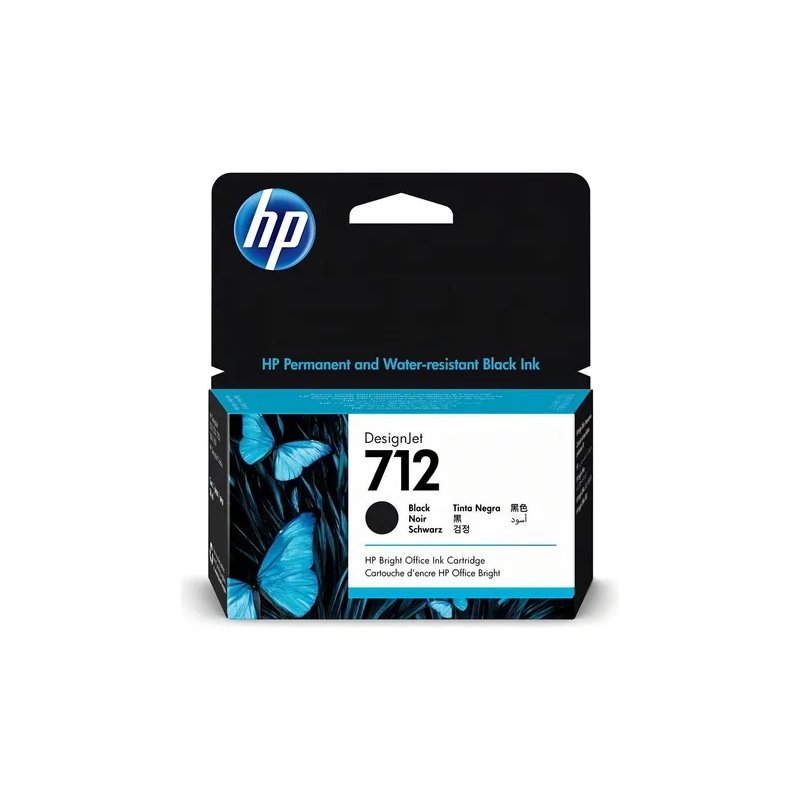 Cartucho HP 712 Negro 38 ML Para Plotter T250 (3ED70A) Cartucho HP 712 Negro 38 ML Para Plotter T250 (3ED70A)