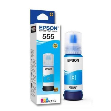 Botella de Tinta Epson EcoTank T555 Cyan Fotográfico 70ML T555220-AL