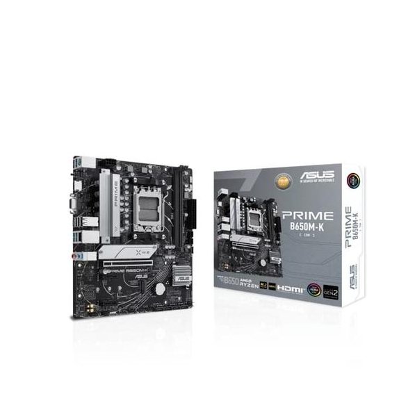 Tarjeta Madre Asus Prime B650M-K AM5 DDR5/MATX/M.2/VGA/HDMI/PCIE 4