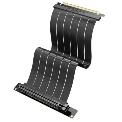 Cable Riser Para Tarjeta de Video Antec PCI-E 4.0, 200MM, RTX40, RX7000,Negro (AT-RCAB-BK200-PCIE4-RTX40)