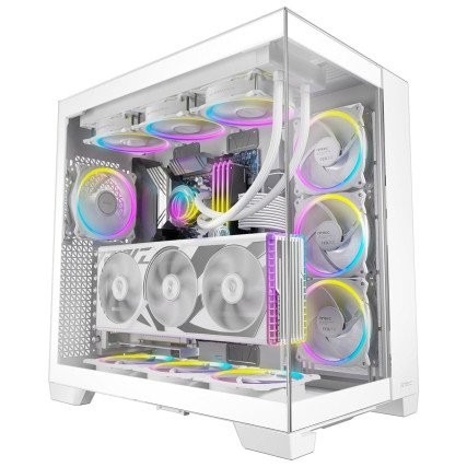 Gabinete Antec Constellation C8 E-ATX, Cristal, Sin fuente, Blanco (C8 ARGB WHITE)