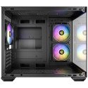 Gabinete Antec MiniTower Micro-ATX, Cristal, Sin fuente, Negro (CX600M ARGB_B)