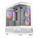 Gabinete Antec Mini Torre, Micro-ATX, Cristal, Sin fuente, Blanco (CX500M ARGB WHITE)