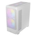 Gabinete Antec Media Torre, ATX, Crisatl, Sin fuente, Blanco (NX416L WHITE)